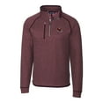 thumbnail image 2 of Men's Cutter & Buck  Burgundy Washington Commanders Helmet Mainsail Sweater-Knit Half-Zip Pullover Jacket, 2 of 3