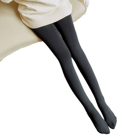 

Women Extra Thick Stockings Pantyhose Breathable Stretch Pantyhose Stockings for Bars Dancing Clothes Accessory Pure Black Step On 85g No Velvet