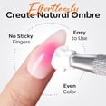 thumbnail image 4 of Modelones 150pcs Nail Sponges for Ombre, Nail Art Sponge with Grabbing Pen, Reusable Soft Sponges for Gradient Ombre Blush Chrome Design, Professional Manicure Supplies, 4 of 9