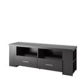 thumbnail image 3 of Atlin Designs Contemporary Engineered Wood TV Stand for TVs up to 75" in Black, 3 of 10