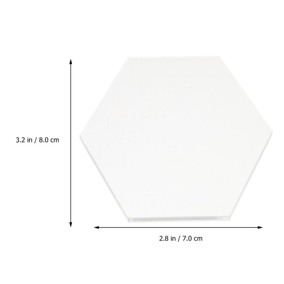 Transparent Acrylic Board for Decoration Use Durable and Water Resistant 10 Pieces