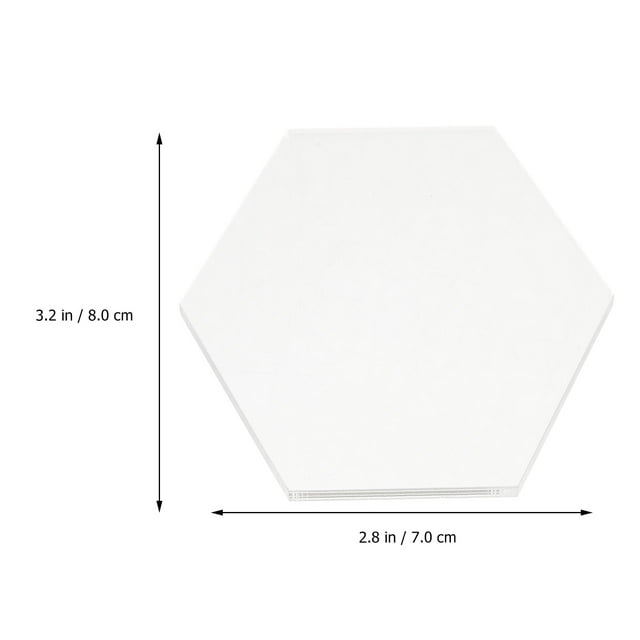 Transparent Acrylic Board for Decoration Use Durable and Water Resistant 10 Pieces