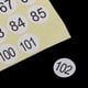 thumbnail image 3 of 15 hojas de etiquetas numeradas adhesivas redondas blancas, 2 pegatinas de números negras, accesorios de organización, 3 of 9