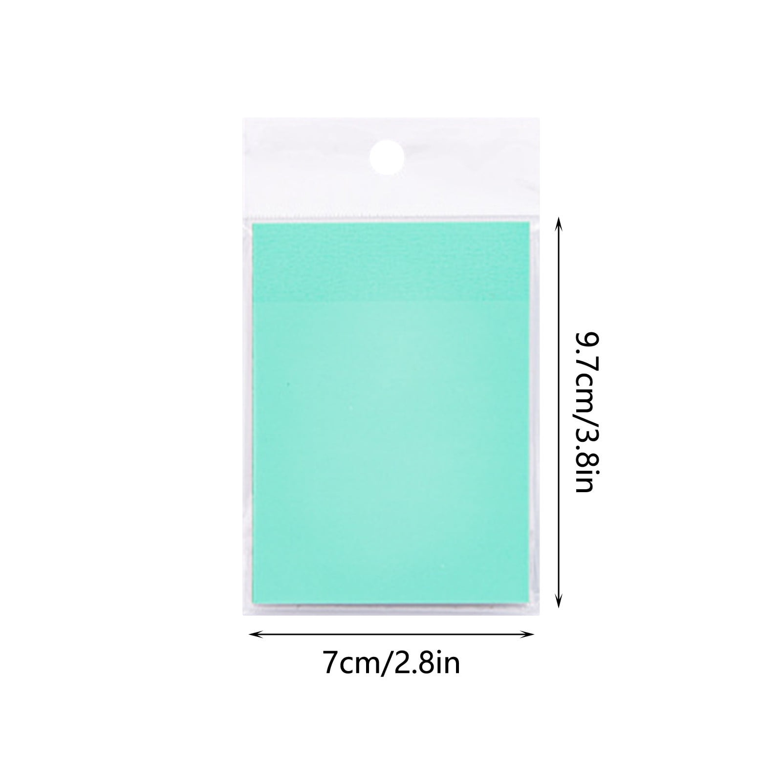 Moocorvic 50 Sheets Sticky Notes Transparent Transparent Paper Clear