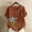 Coffee-44, variant on Short Sleeve Womens Tops Plus Size Women's Plus Size Floral Print T-Shirt Linen-Look Button Detail Top