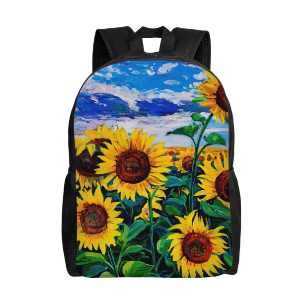 Easygdp Landscape With Sunflowers Mochila Versátil y Elegante: Comodidad, Almacenaje y Durabilidad para la Universidad, Trabajo, Viajes y Uso Diario