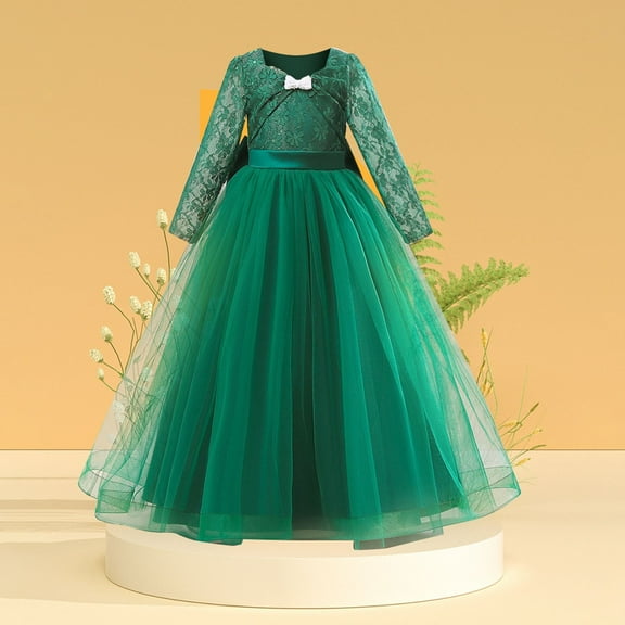 Teen Girl Dresses Toddler Formal Dresses Green Girls Dress Toddler Pageant Dress Easter Dresses For Girls 10-11Years