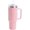 Pink, variant on Pearls Bling 40 oz Tumbler with Handle and Straw | Rhinestones 100% Leakproof Stainless Steel Insulated Tumbler with Lid and Straw | Cup Holder Friendly Base -Blue
