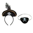 thumbnail image 6 of Pirate Costume for Little Girls Halloween Cosplay Dress Up with Hat Eye Patch SIZE for 4-9Y, 6 of 7