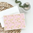 thumbnail image 2 of Gemoetric Circles on Pink Watercolor Greeting Cards and Envelopes Pack of 8, 2 of 2