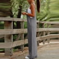 thumbnail image 6 of RPVATI Womens Casual Sleeveless Jumpsuits Summer Boho Wide Leg Floral Rompers Overalls with Pockets Multicolor XXL, 6 of 7