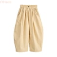 thumbnail image 2 of LYHaoo Girls Boys Casual Summer Pants Lightweight Long Trousers Soft Breathable Kids Elastic Waist Daily Wear Wide Leg Pants for Girls(Beige), 2 of 5
