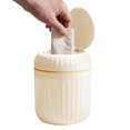 thumbnail image 5 of Small trash can, desktop trash can, Press the trash can for under tables | Light luxury table trash can with lid, creative trash can for bedroom, bedside table, 5 of 5