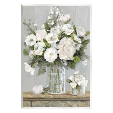 UPC 197081625113 product image for Stupell Industries Country White Floral Scene Painting Unframed Art Print Wall A | upcitemdb.com