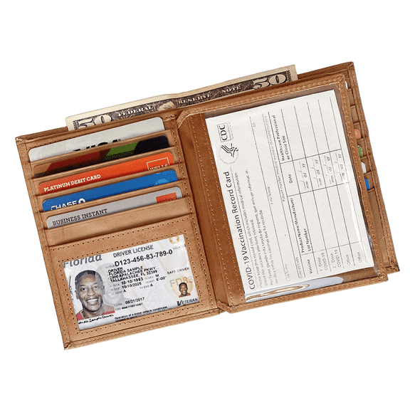 Texan Bull Euro Style Leather Wallets | Bifold Hipster | Credit Card Holders