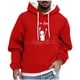 thumbnail image 2 of Dolkfu Sudadera de invierno para hombre con capucha, sudadera casual con estampado y bolsillo tipo canguro, camiseta de estilo callejero para hombre. M, 2 of 5