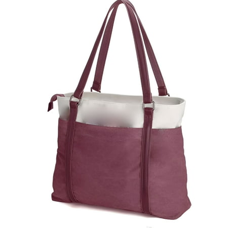 GASTROPOD 2026 New Women'S Work Bag with Laptop Compartment Zipper Pockets Teacher Totes Purse Teacher Tote Bags for Women, Purple for Work, Office, Teachers, Everyday Use, Business Meetings.