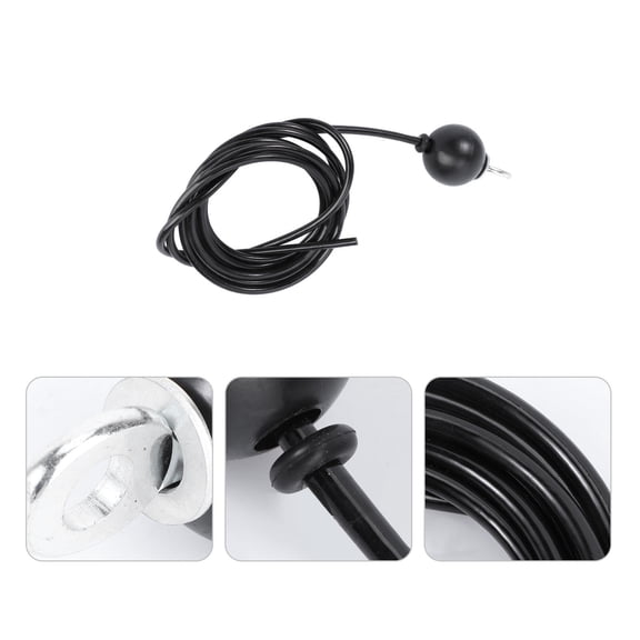 FRCOLOR Adjustable Wire Rope Accessories Home Gym Cable Fitness 200X0.6X0.6cm Black