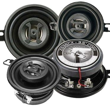 Hifonics ZS65CXS Zeus 6.5" 600W 3-Way Coaxial Speakers – 4-Pack, Shallow Mount