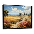 thumbnail image 2 of Designart "Farm Summer Fauvist landscape IV" Farm Floater Framed Canvas Wall Art, 2 of 7