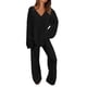 thumbnail image 1 of Conjunto Coordinado PRETTYGARDEN de 2 Piezas Suéter Negro Talle L, 1 of 8