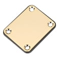 thumbnail image 4 of Electric Guitar Back Mounting Plate, Easy To Install Electric Guitar Neck Plate Prevent Over Tightening Durable With Screws For Bass Gold,Black,Silver, 4 of 8