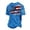 a-Blue585135, variant on FINALGANG Mens 1776-2026 Distressed American Flag Print Short Sleeve T Shirt Waffle Knit Crewneck Patriotic Graphic Tee For Independence Day Summer Wear Black S