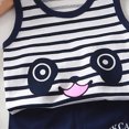 thumbnail image 4 of Kaprioy Toddler Boys Outfit Sets Summer Sleeveless Cotton Shorts and Shirts Set, 4 of 5