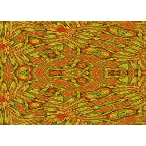 Ahgly Company Indoor Rectangle Patterned Mahogany Brown Area Rugs, 7' x 9'
