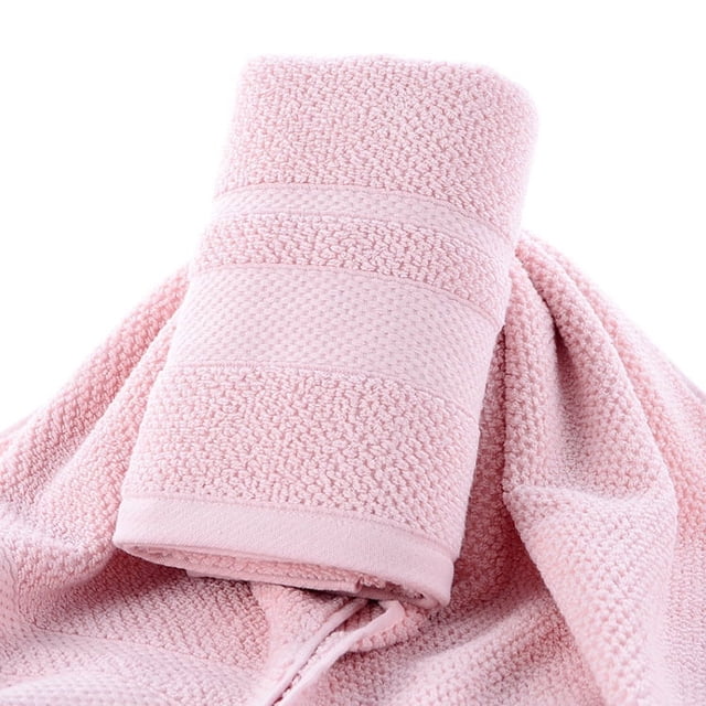 Zhuge Toalla antibacteriana de 3 piezas, multiusos: ideal para baño, fitness, ducha, deportes, etc., ideal para diversas situaciones. 32 x 74 cm (rosa claro).