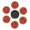 thumbnail image 3 of Posavasos de cuero de 6 piezas, posavasos de árbol de copos de nieve dorados de Navidad para bebidas, posavasos para tazas, regalo de inauguración de la casa, ideal para la decoración del hogar, 3 of 7