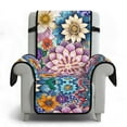 thumbnail image 6 of TSOVTHRID Boho Mandala Lotus Flower Print Recliner Cover Non-Slip Recliner Comfy Sofa Slipcover Recliner Cover 1 Seat Couch Protector Soft Furniture Protector Covers with Pocket, 6 of 7