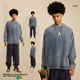 thumbnail image 3 of Camiseta de manga larga 270 de algodón puro para hombre, marca de moda, ropa lavada retro, camiseta para adolescentes, 3 of 3