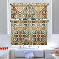 thumbnail image 4 of Boho Kitchen Curtains and Valances Set - 3 Piece Kitchen Curtains 36 Inch Length Sets with Valance for Windows Rod Pocket Boho Kitchen Decor Decorations, 4 of 5