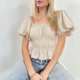 thumbnail image 4 of Camiseta Casual para Mujer Sexy con Cuello Descubierto y Color Sólido para Compras FLhrweasw Para estrenar, 4 of 7