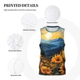 thumbnail image 3 of Sikiie Elegant Sunset Sunflower Basketball Jersey Reversible Men's Mesh Athletic Sports Shirts Training Practice S-4XLMedium, 3 of 6