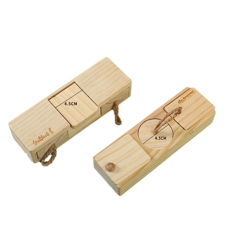 Interactive Wooden Guinea Pig Toys Sniff n' Snack Rabbit Treats Bunny Toys Enrichment Toy for Small Animals,Rabbit,Hamsters 2 Set