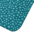 thumbnail image 3 of Teal Christmas Snowflake Pattern Dish Drying Mat for Kitchen 1 Pack, Ultra Absorbent Microfiber Dishes Drainer Mats,18x24in(46x61cm), 3 of 4