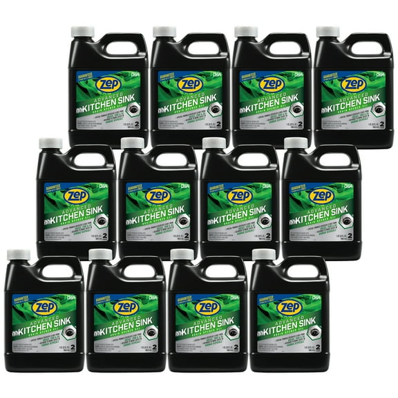 Zep Advanced Kitchen Drain Opener 32 oz (Case of 12) U49710 - Formulated for Grease, Food, and Oil-Safe for Garbage Disposal
