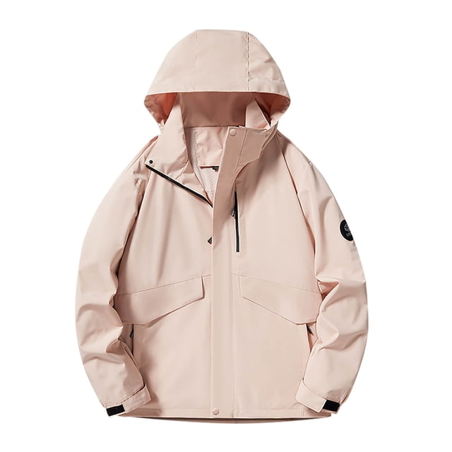 DecSea Men's Softshell Military Jacket With Removable Hood, Fleece Lined and Water Repellent Outdoor Reflective Coat