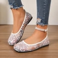 thumbnail image 4 of Miluxas Ballet Flats Shoes for Women: Dress Comfortable Lace Womens Flats - Soft Casual Wedding Work Shoe Pink 8.5(41), 4 of 8