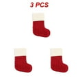 thumbnail image 1 of 1~10PCS Christmas Socks Letter Snowflake Pattern Knitting Christmas Stocking  Gift Bag Christmas Decorations for Home 2022, 1 of 5