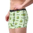 thumbnail image 3 of Kdxio Men's Boxer Briefs with Green Avocado Print - Comfortable and Breathable Underwear for Everyday Wear, 3 of 7