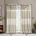 thumbnail image 3 of Cotton Printed Curtain Panel with Chenille Detail and Lining(Only 1 Pc Panel),Multicolor Cotton Household Supplies Décor Curtains, 3 of 9