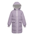 thumbnail image 6 of ChaoLingNeng Long Puffer Jacket, Women Long Puffer Jacket Hood Winter Warm Windproof Ladies Quilted Padded Coat Big Pocket, 6 of 9