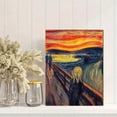 thumbnail image 2 of The Scream Expressionist Canvas Print, Wall Decor for Living Room Bedroom Office Hallway Dining Room, 2 of 8