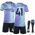 thumbnail image 1 of Uniforme de Soccer Arsenal Secondaire Extérieur 2025 41 Rice pour Enfants et Adultes Réplique Nom du Joueur Maillot de Sport -TG, 1 of 2
