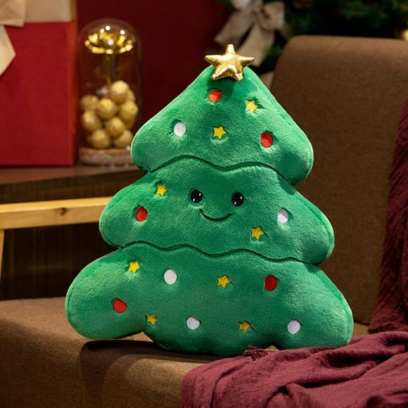 npkgvia Christmas Tree Decorations,Clearance,Joyful Christmas Tree Snowman House Pillow Plush Doll Decoration,Christmas Decorations