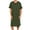 A-Olive Green, variant on Wyobmus Men's Nightshirt Short Sleeve Nightgown Nightwear Comfy Soft Loose Sleepwear Lightweight V Neck Sleep Shirt S-3XL A-Khaki
