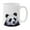 Panda Bear Polygon, variant on WIRESTER 11 Oz Ceramic Tea Cup Coffee Mug, Mother Baby Rhino